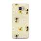 Daisies Bees and Sunflowers Samsung Galaxy A5 2016 Case on gold phone