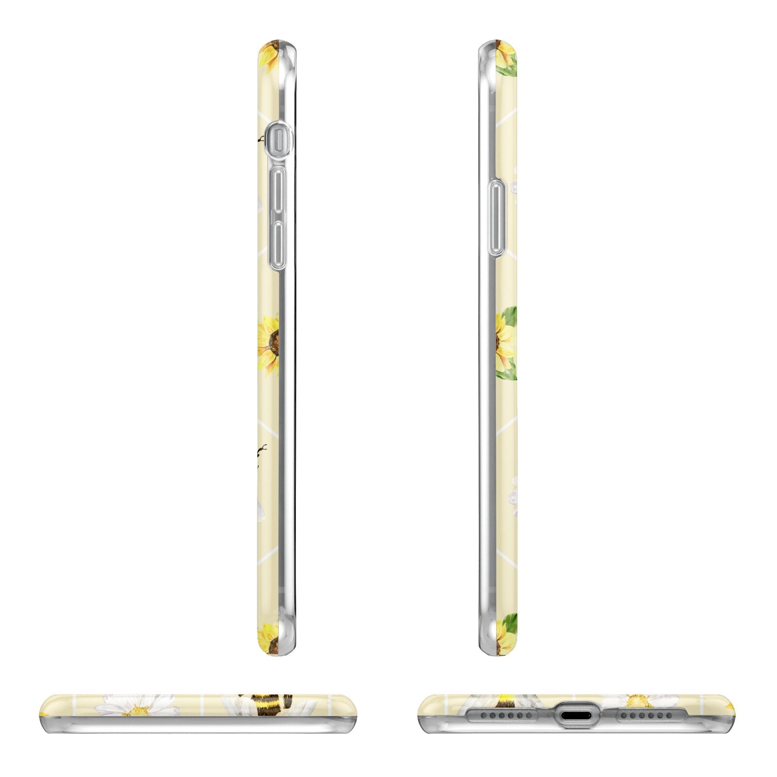 Daisies Bees and Sunflowers iPhone 11 Pro 3D Tough Case Angle Images