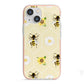 Daisies Bees and Sunflowers iPhone 13 Mini TPU Impact Case with Pink Edges