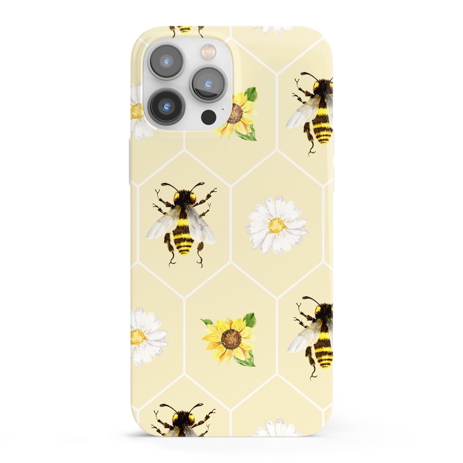 Daisies Bees and Sunflowers iPhone 13 Pro Max Full Wrap 3D Snap Case