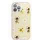 Daisies Bees and Sunflowers iPhone 13 Pro Max TPU Impact Case with Pink Edges