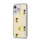 Daisies Bees and Sunflowers iPhone 14 Pro Max Clear Tough Case Silver Angled Image