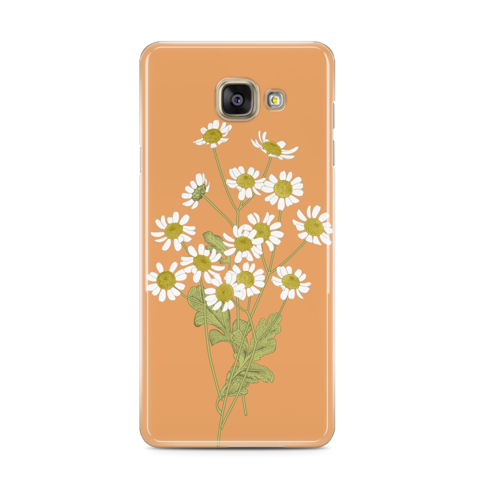 Daisies Samsung Galaxy A3 2016 Case on gold phone