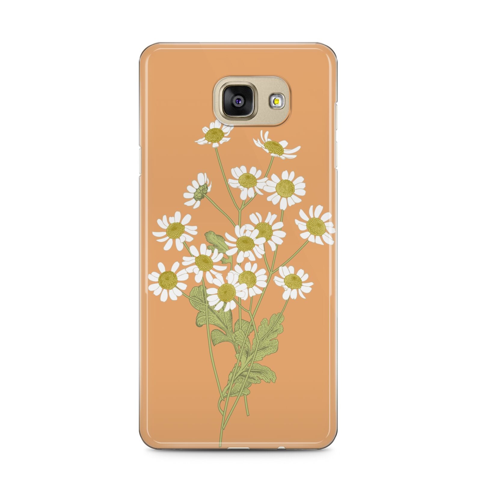 Daisies Samsung Galaxy A5 2016 Case on gold phone