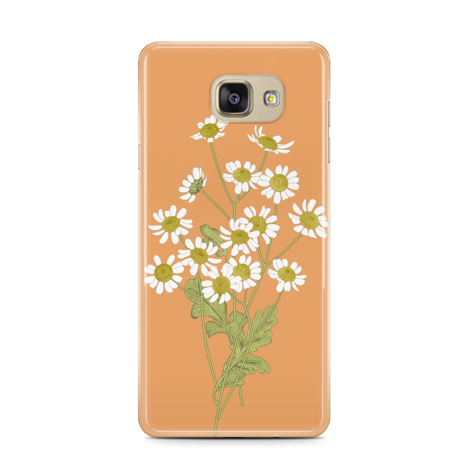 Daisies Samsung Galaxy A7 2016 Case on gold phone