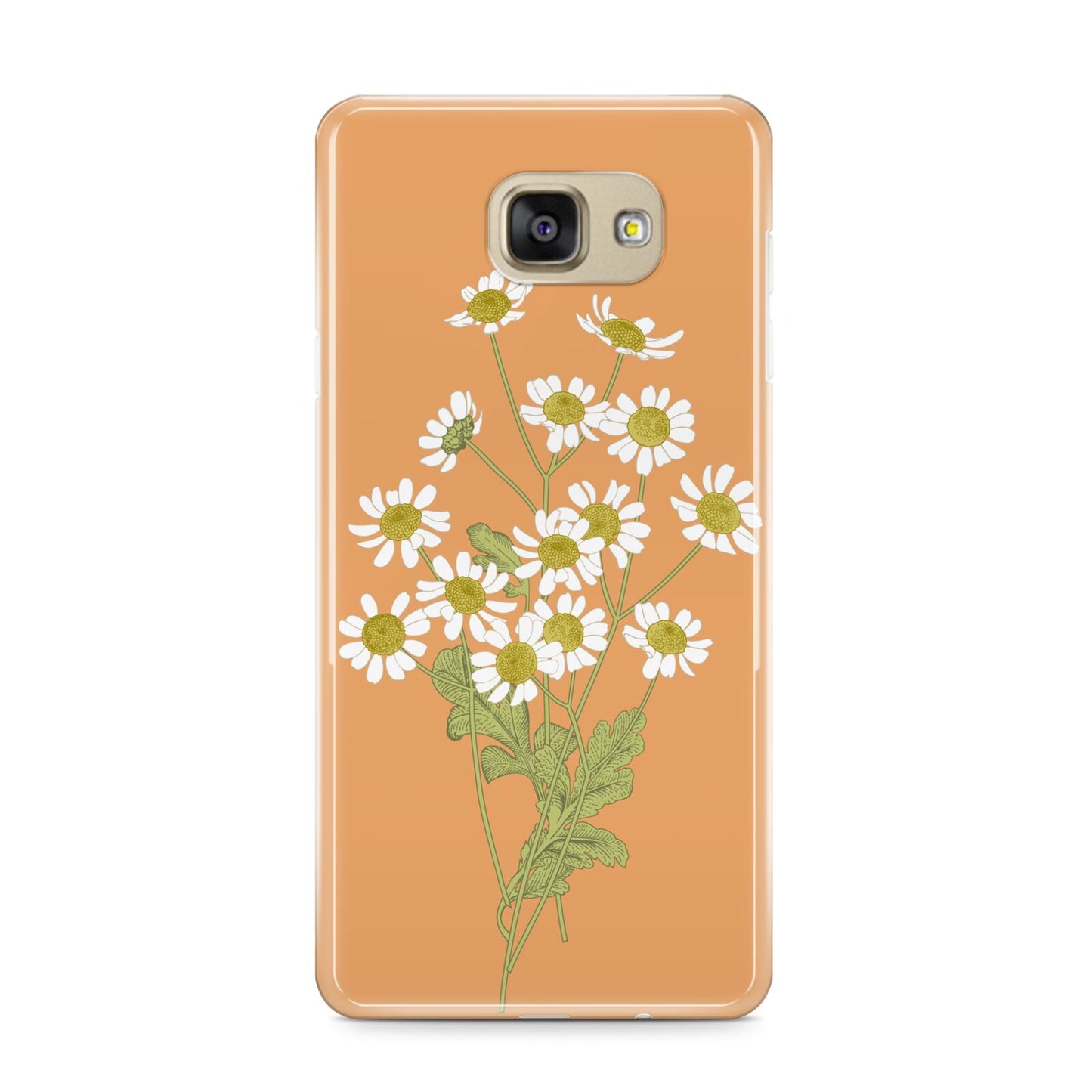 Daisies Samsung Galaxy A9 2016 Case on gold phone