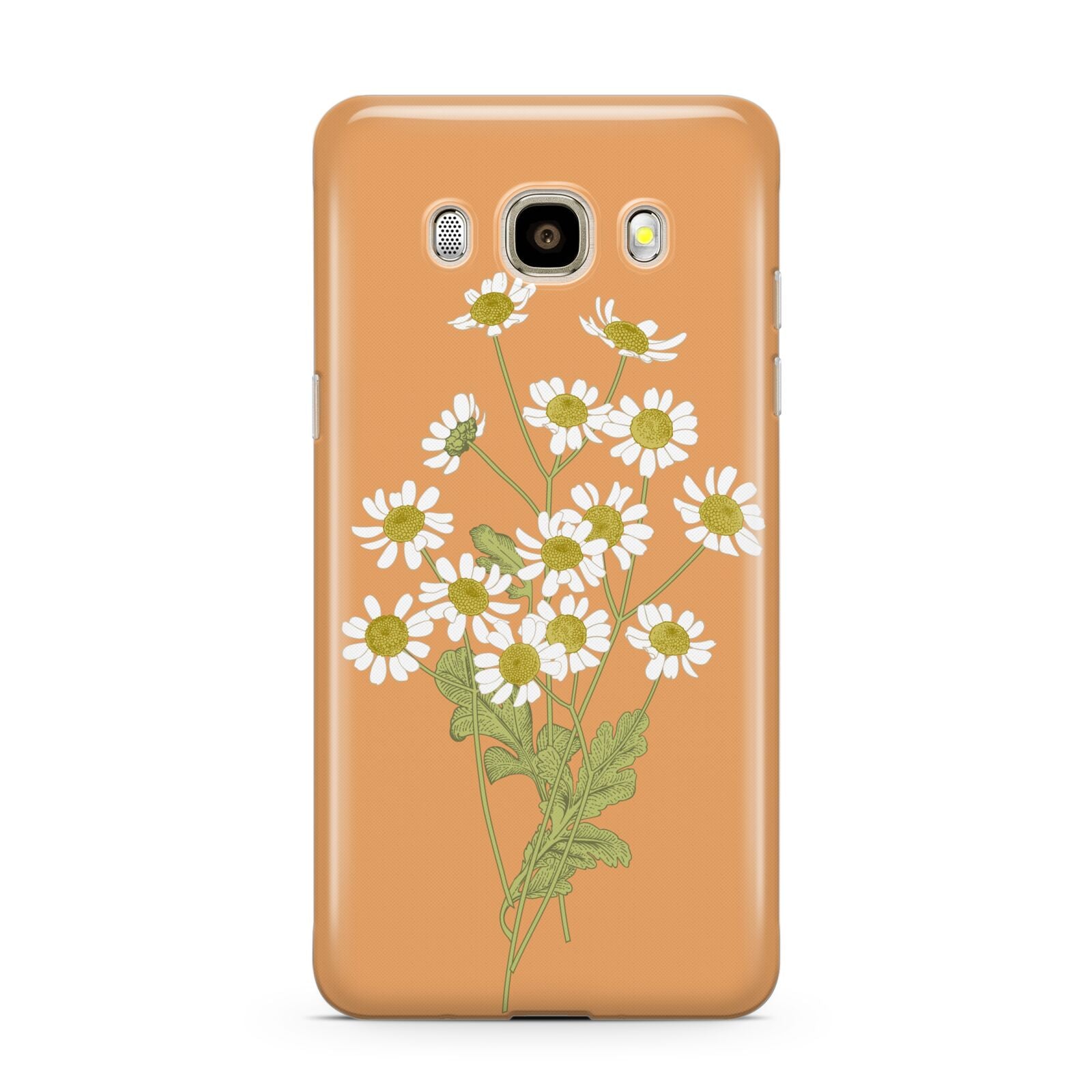 Daisies Samsung Galaxy J7 2016 Case on gold phone