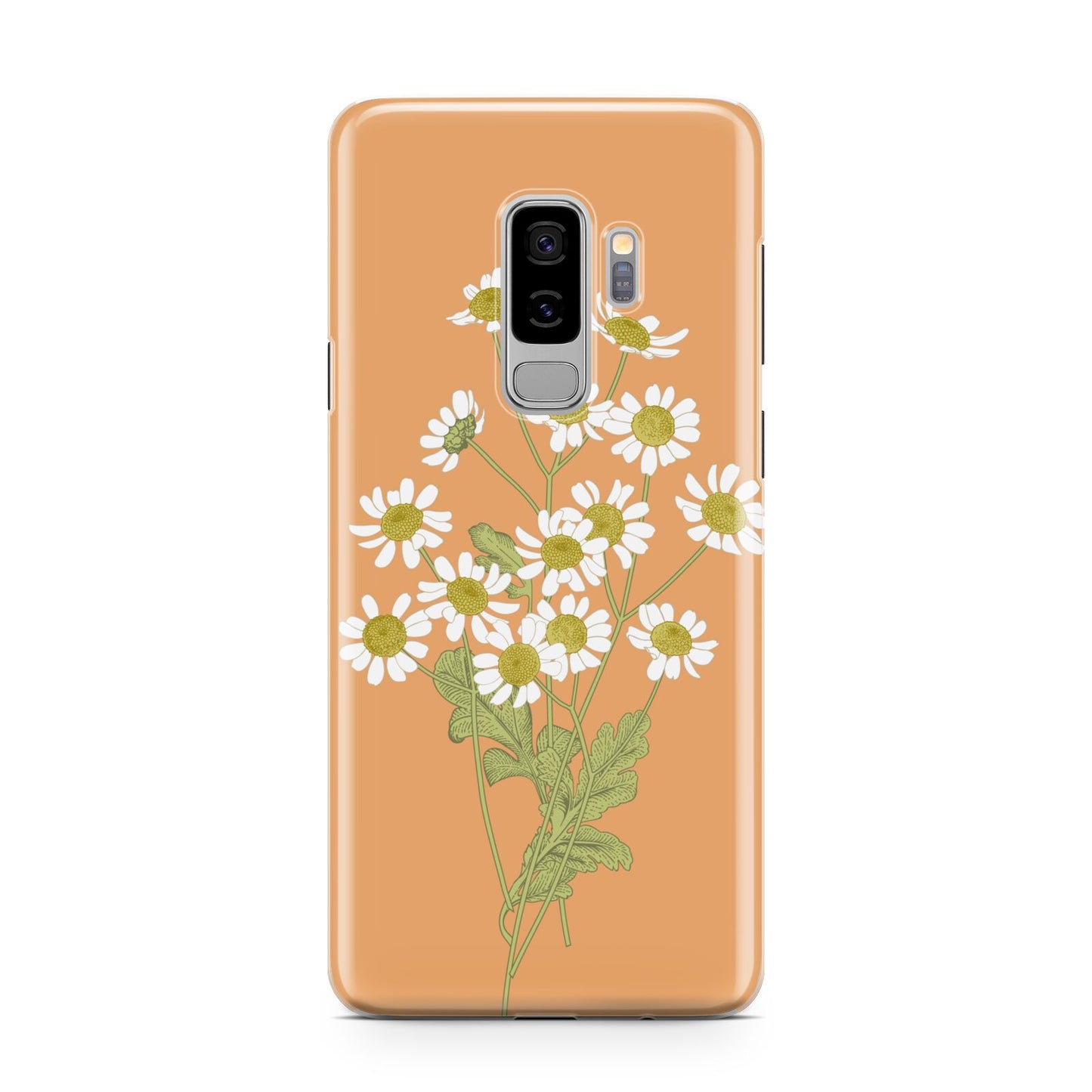 Daisies Samsung Galaxy S9 Plus Case on Silver phone