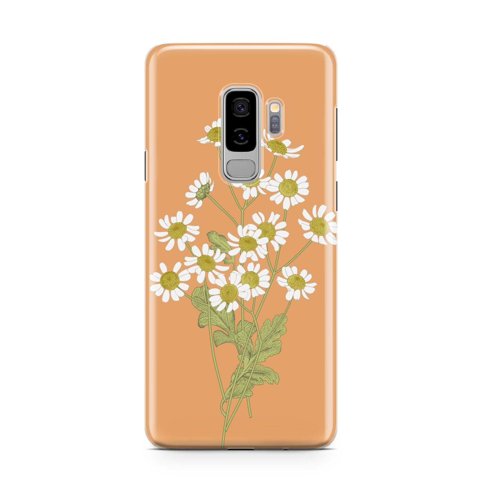 Daisies Samsung Galaxy S9 Plus Case on Silver phone