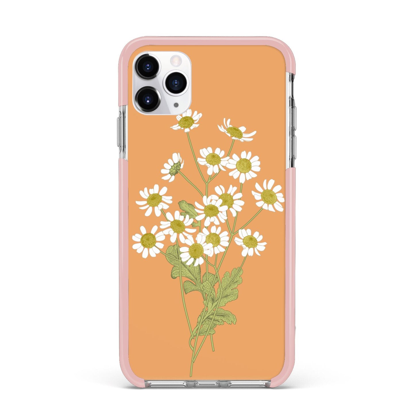 Daisies iPhone 11 Pro Max Impact Pink Edge Case