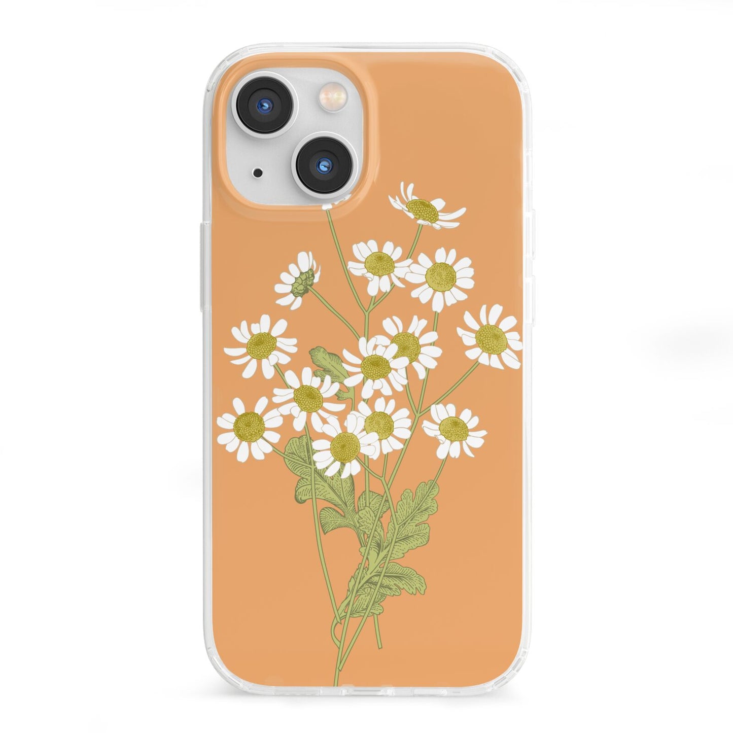 Daisies iPhone 13 Mini Clear Bumper Case