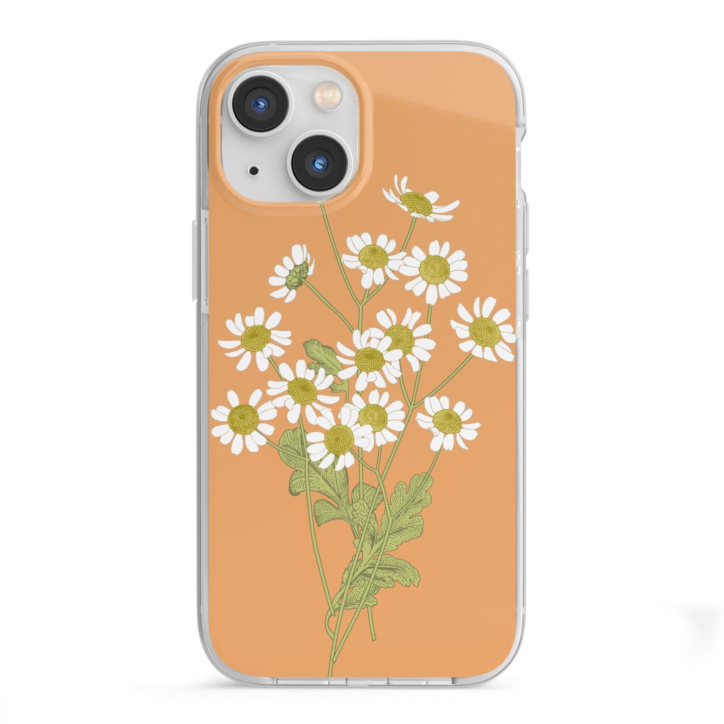 Daisies iPhone 13 Mini TPU Impact Case with White Edges