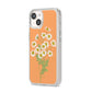 Daisies iPhone 14 Clear Tough Case Starlight Angled Image