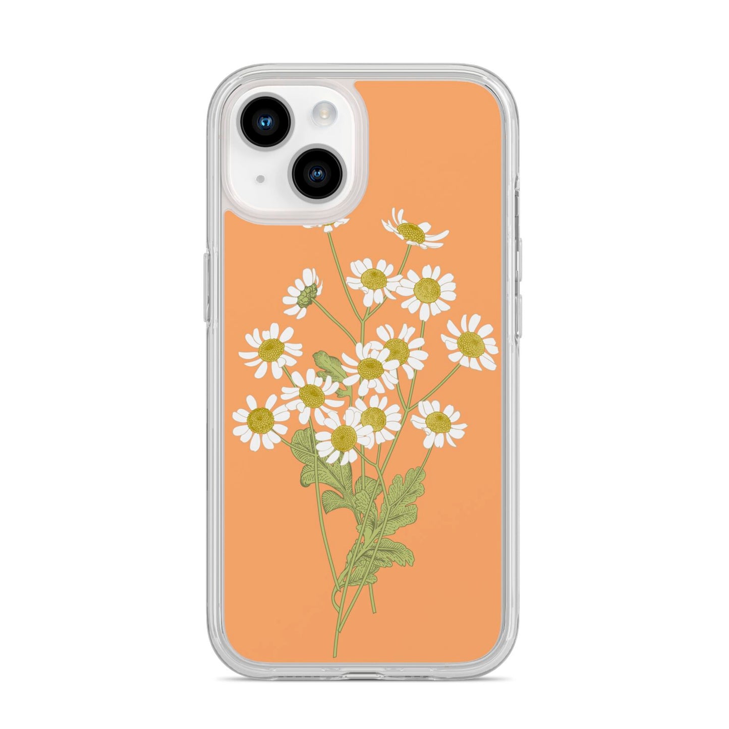 Daisies iPhone 14 Clear Tough Case Starlight