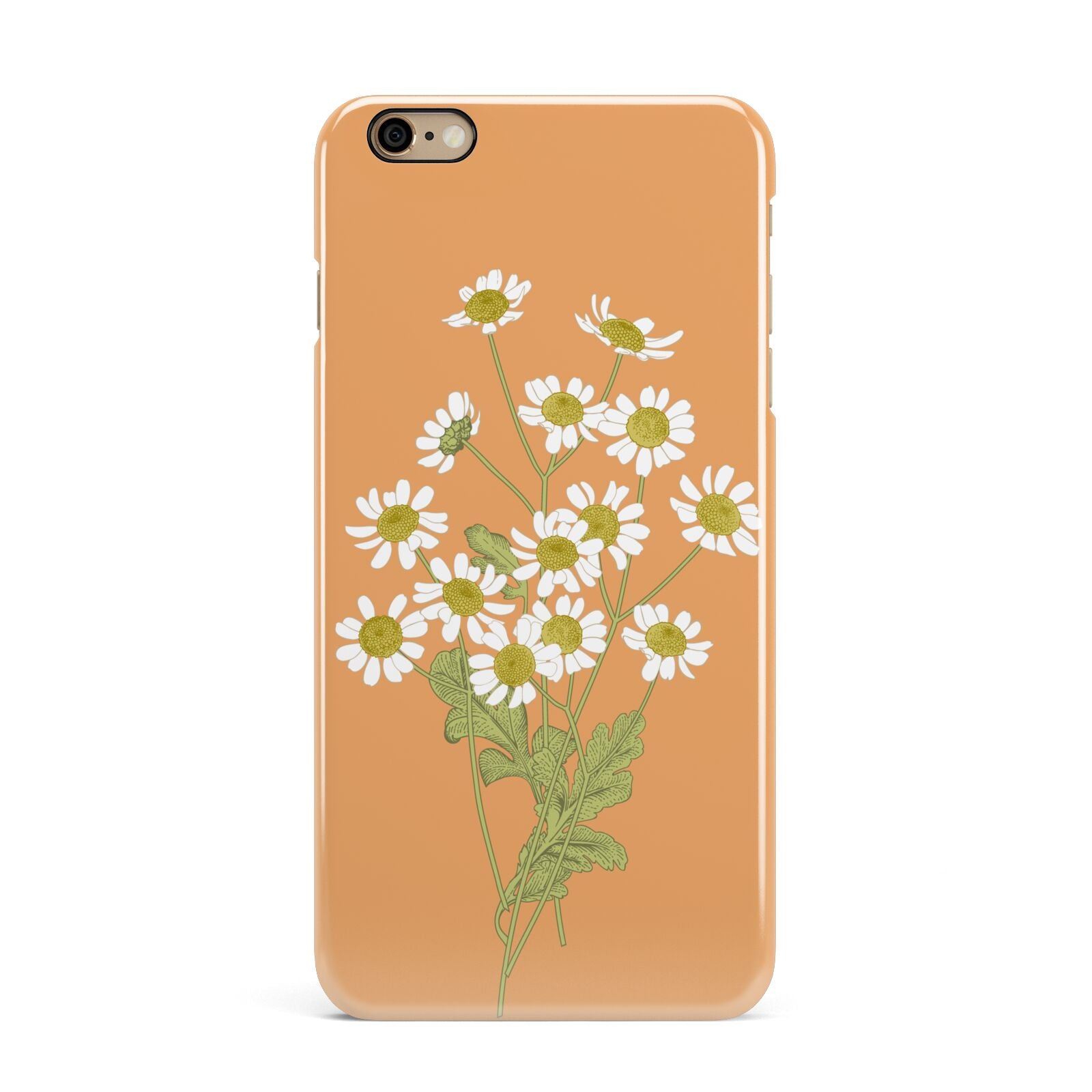 Daisies iPhone 6 Plus 3D Snap Case on Gold Phone