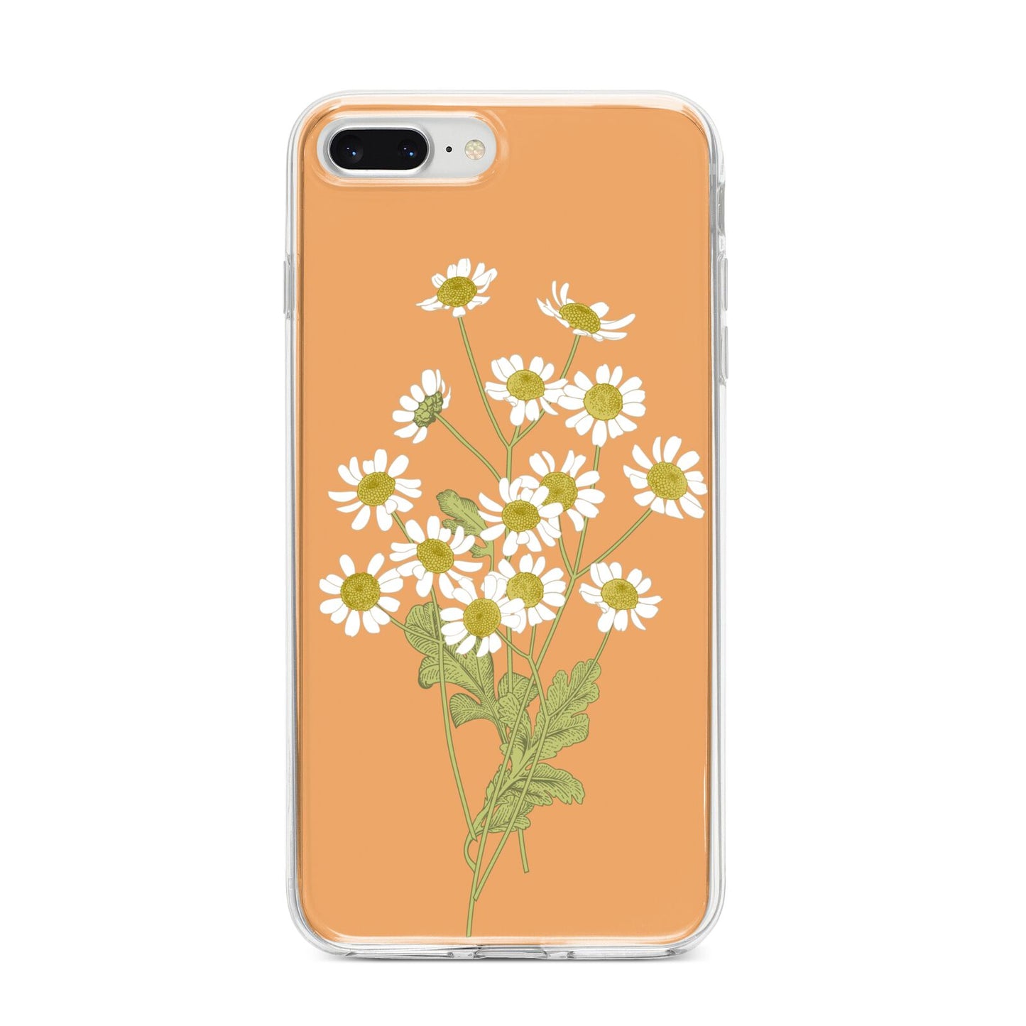 Daisies iPhone 8 Plus Bumper Case on Silver iPhone