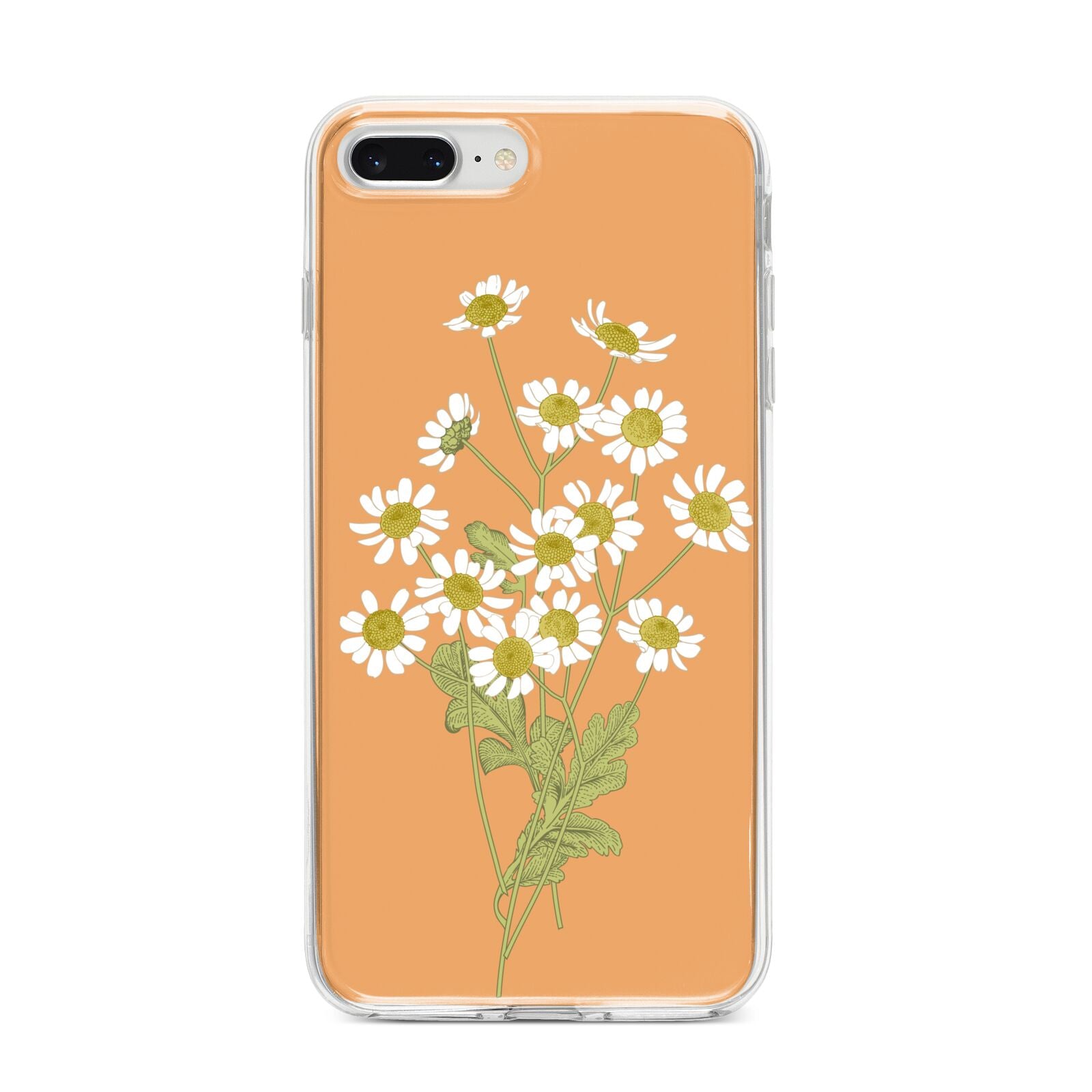 Daisies iPhone 8 Plus Bumper Case on Silver iPhone