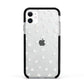 Daisy Pattern Apple iPhone 11 in White with Black Impact Case