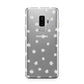 Daisy Pattern Samsung Galaxy S9 Plus Case on Silver phone