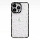 Daisy Pattern iPhone 13 Pro Black Impact Case on Silver phone