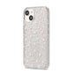 Daisy Pattern iPhone 14 Glitter Tough Case Starlight Angled Image