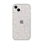 Daisy Pattern iPhone 14 Plus Glitter Tough Case Starlight