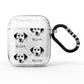 Dalmatian Icon with Name AirPods Glitter Case
