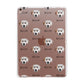 Dalmatian Icon with Name Apple iPad Rose Gold Case