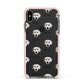 Dalmatian Icon with Name Apple iPhone Xs Max Impact Case Pink Edge on Black Phone