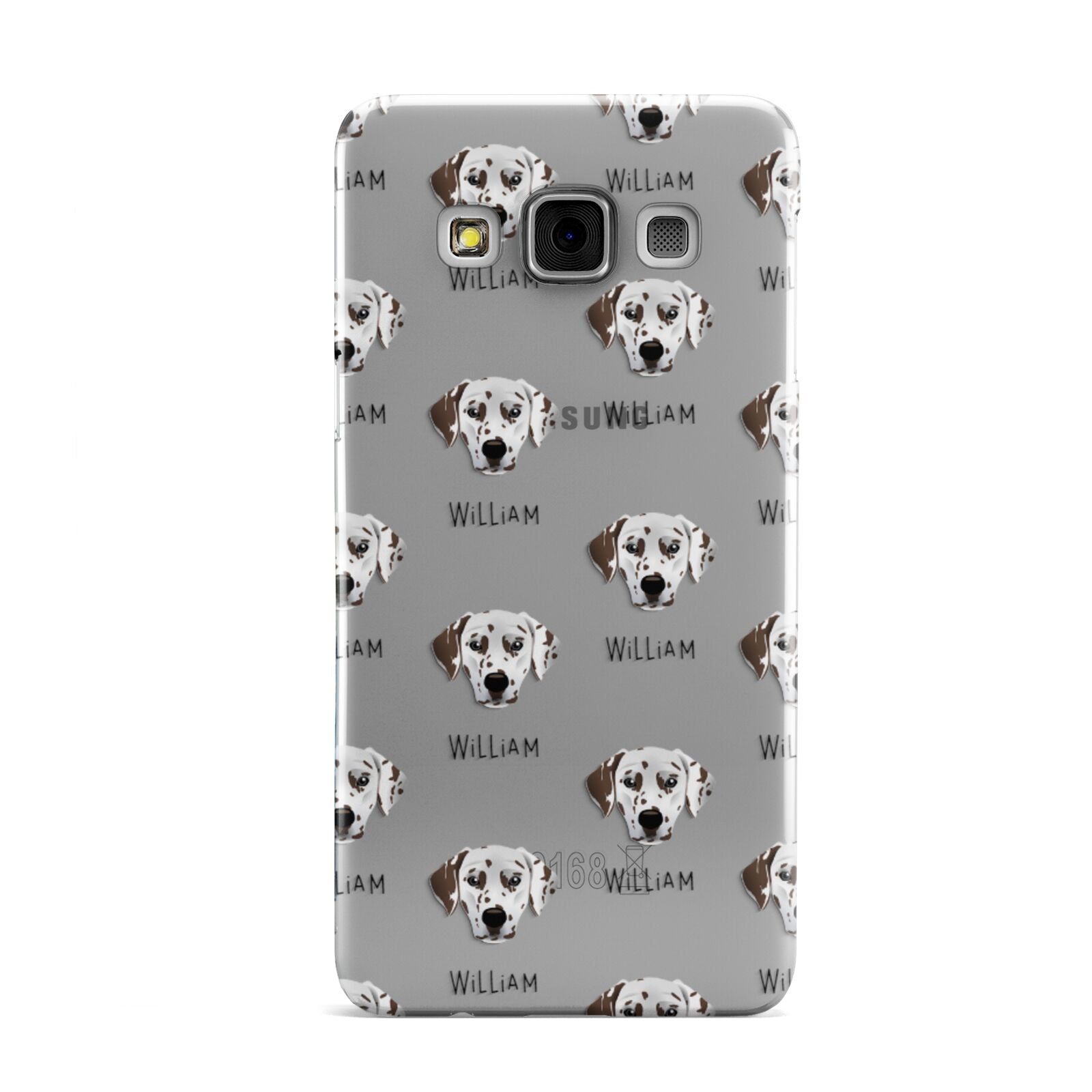 Dalmatian Icon with Name Samsung Galaxy A3 Case
