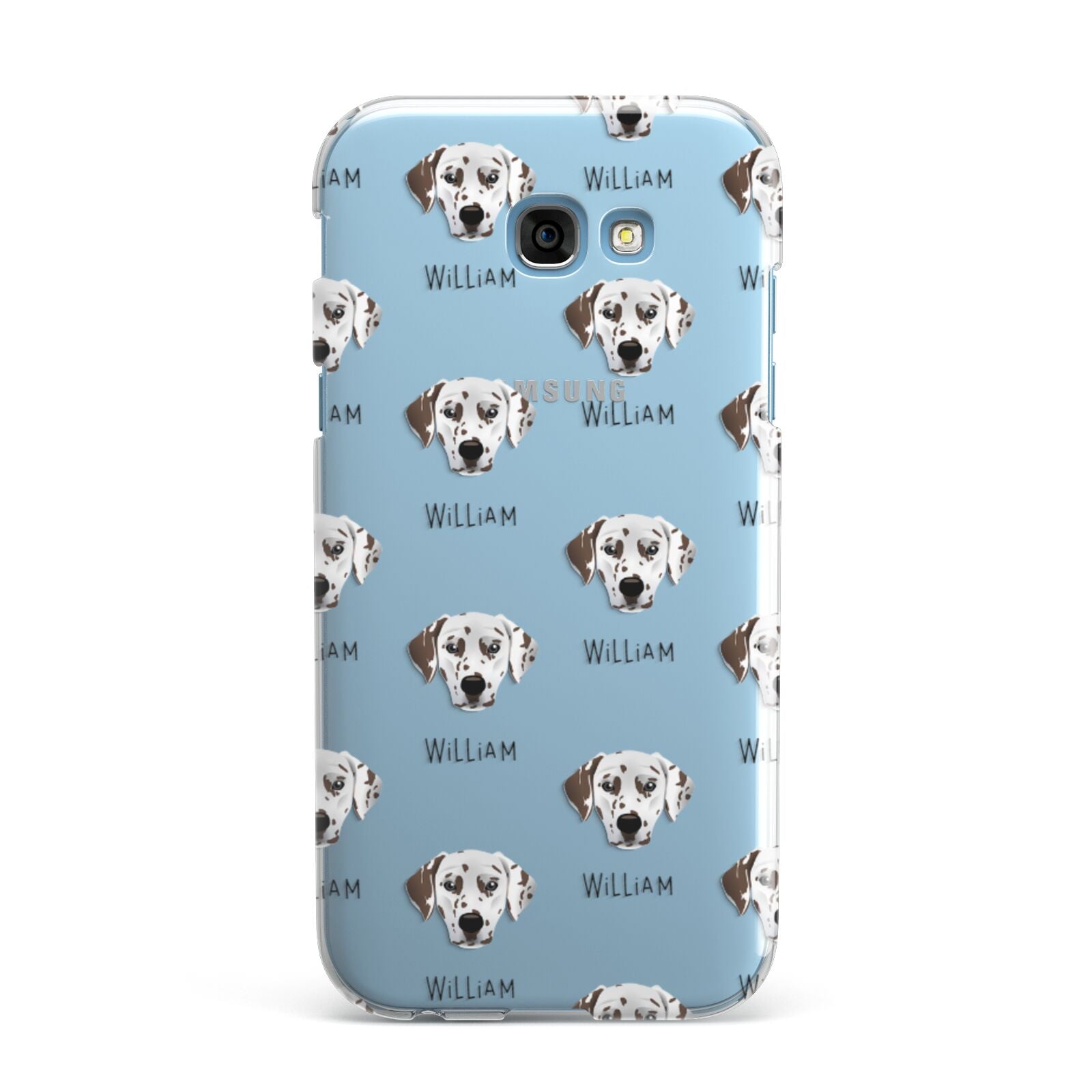 Dalmatian Icon with Name Samsung Galaxy A7 2017 Case