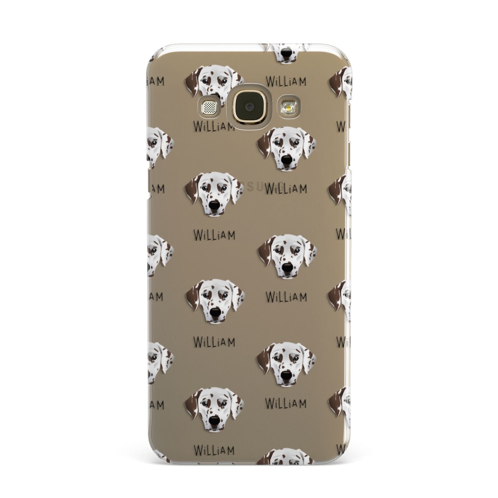 Dalmatian Icon with Name Samsung Galaxy A8 Case