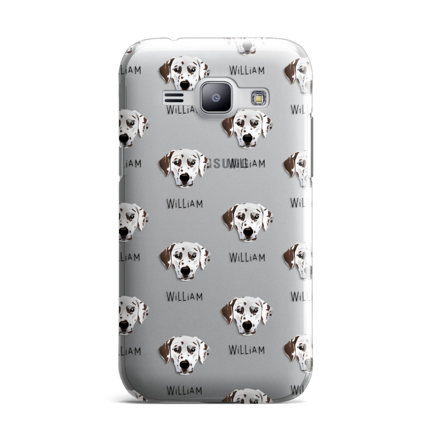 Dalmatian Icon with Name Samsung Galaxy J1 2015 Case