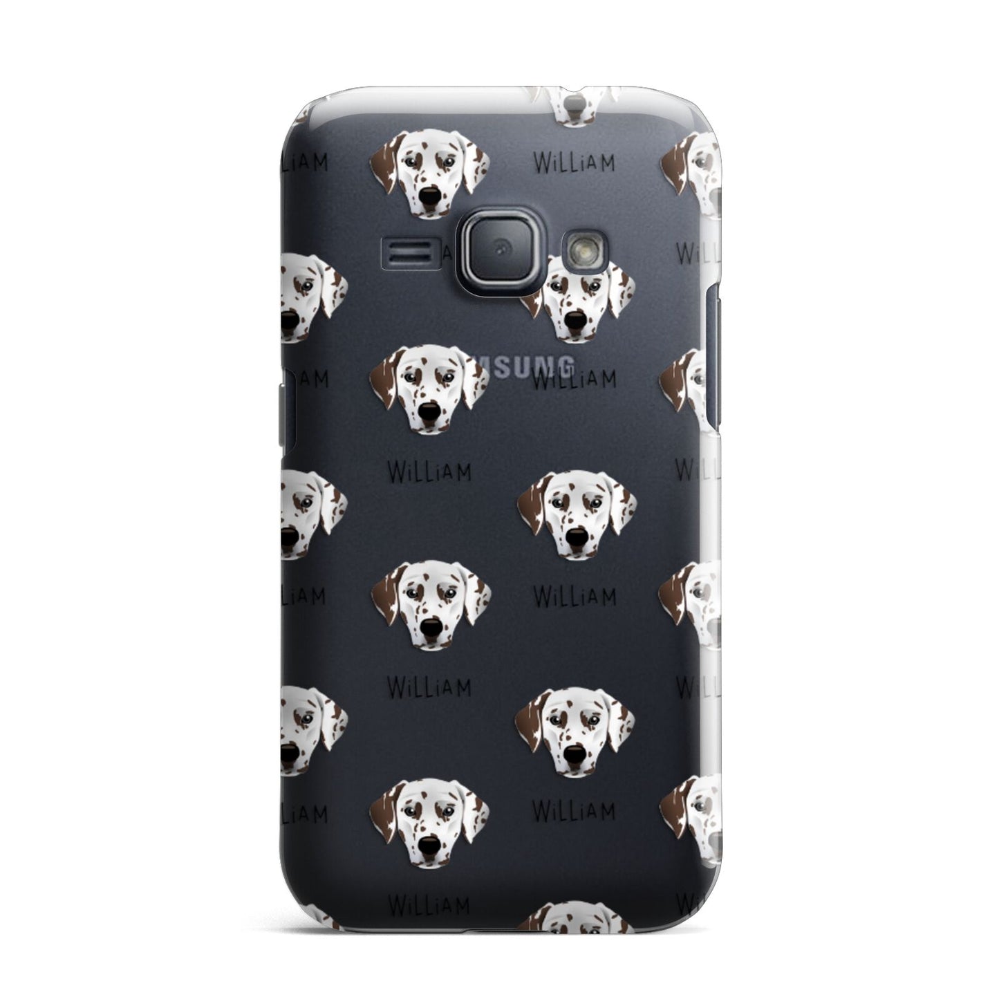 Dalmatian Icon with Name Samsung Galaxy J1 2016 Case