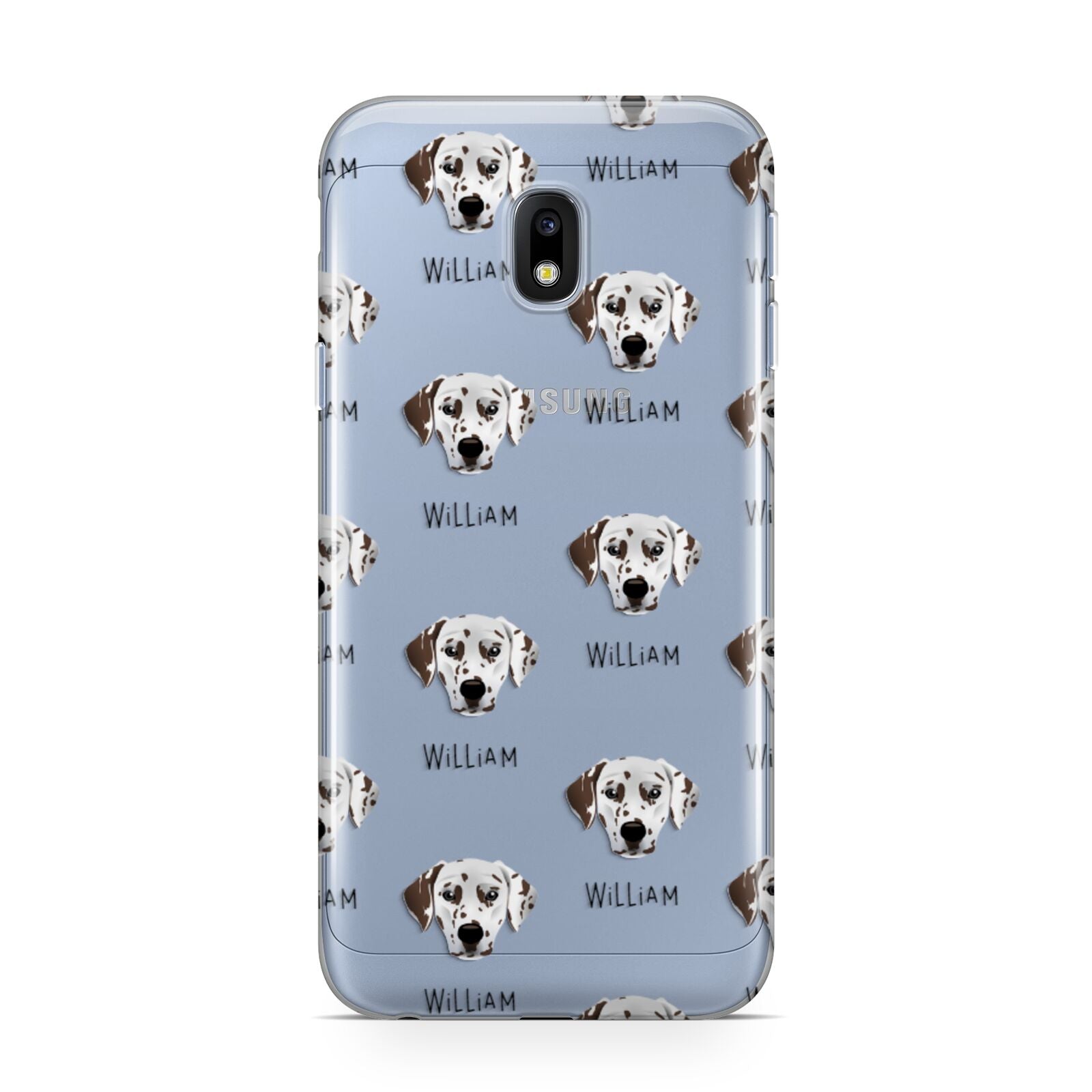 Dalmatian Icon with Name Samsung Galaxy J3 2017 Case