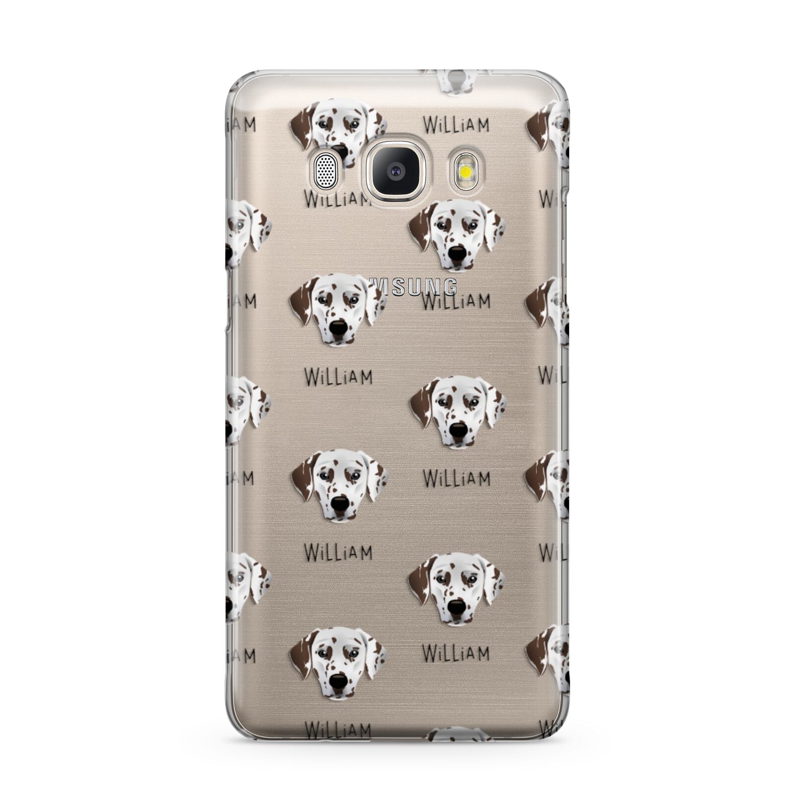 Dalmatian Icon with Name Samsung Galaxy J5 2016 Case