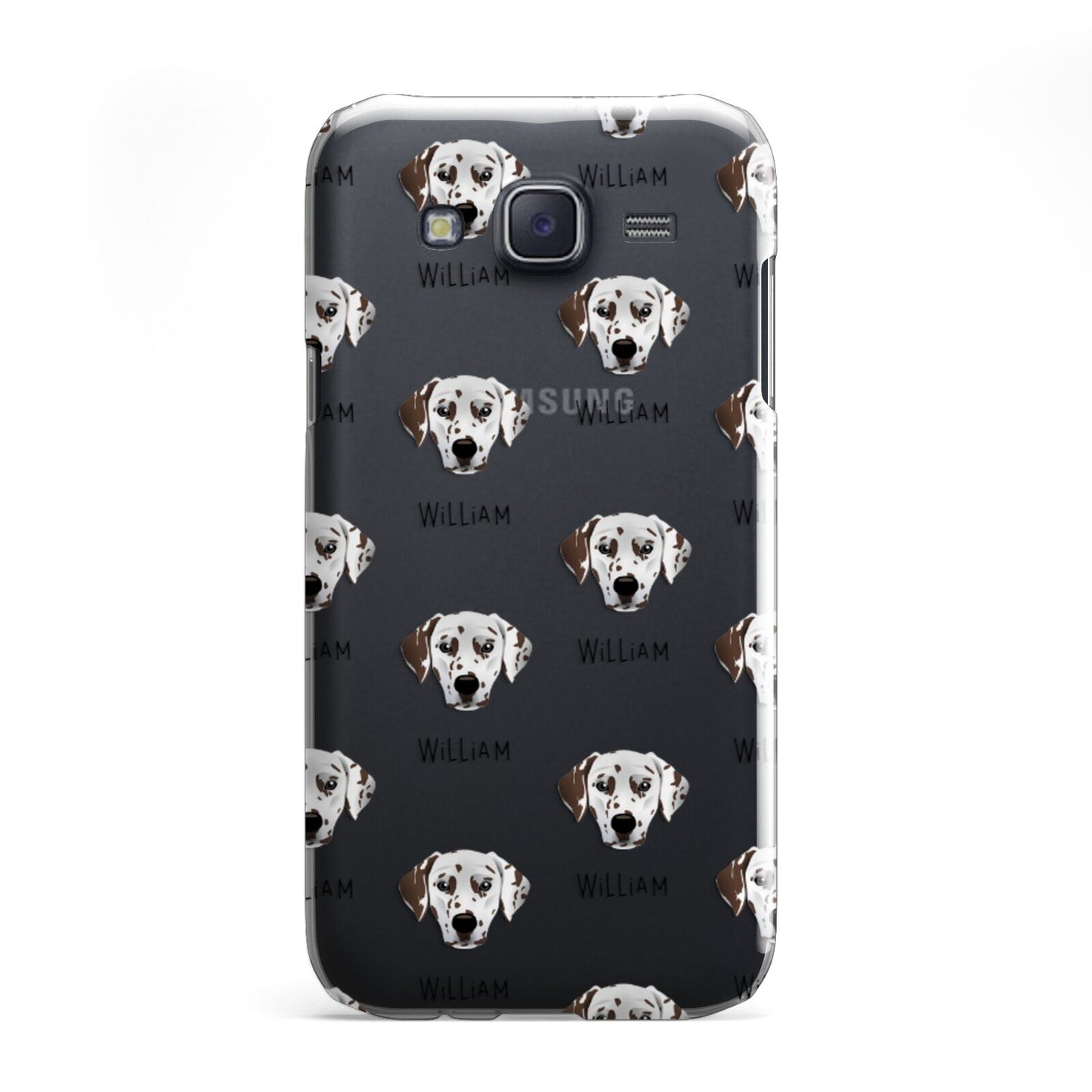 Dalmatian Icon with Name Samsung Galaxy J5 Case
