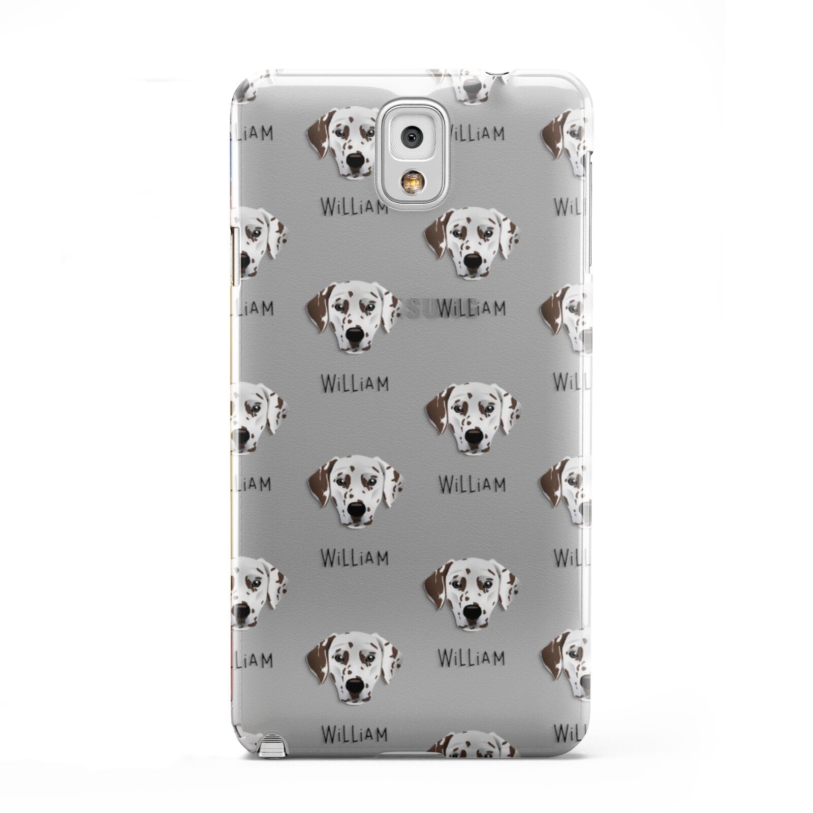Dalmatian Icon with Name Samsung Galaxy Note 3 Case