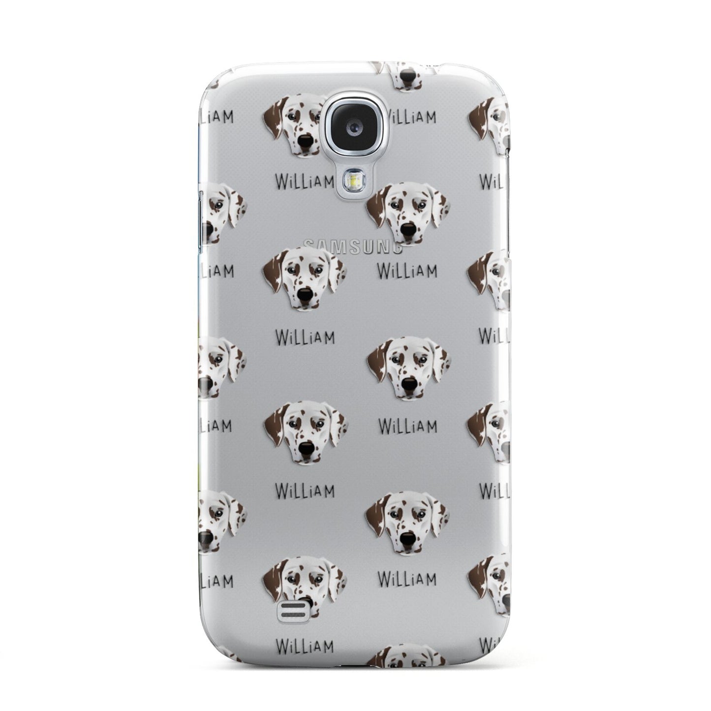 Dalmatian Icon with Name Samsung Galaxy S4 Case