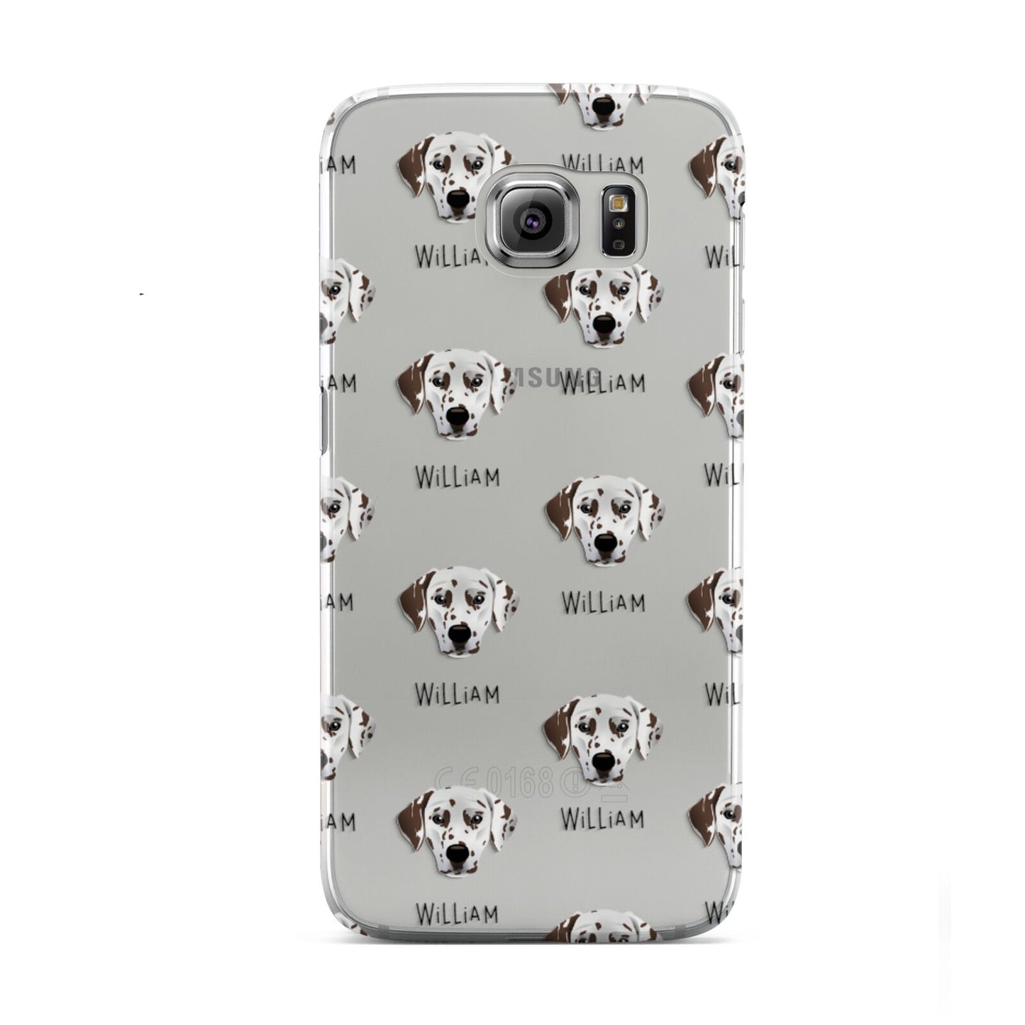 Dalmatian Icon with Name Samsung Galaxy S6 Case