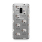 Dalmatian Icon with Name Samsung Galaxy S9 Plus Case on Silver phone