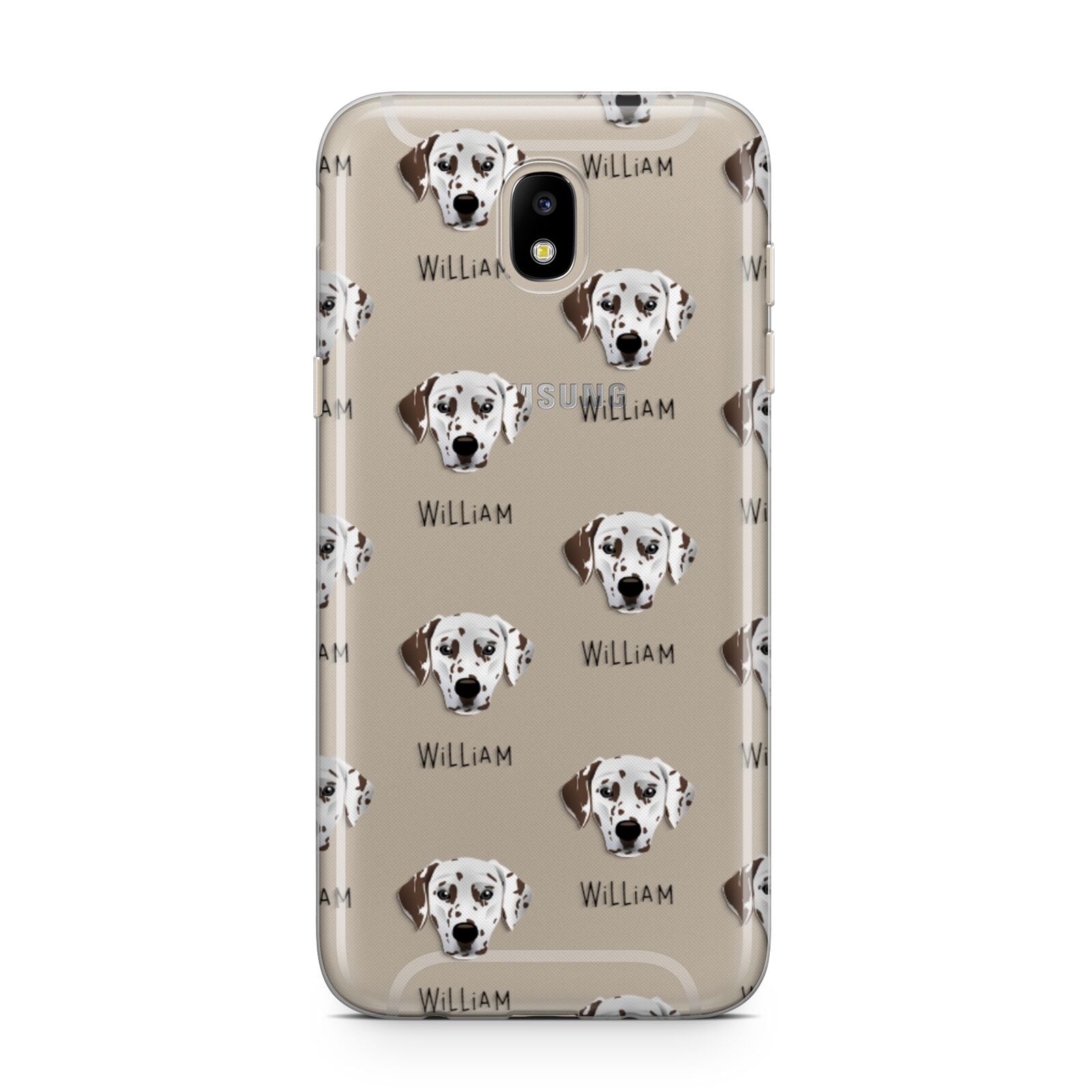Dalmatian Icon with Name Samsung J5 2017 Case