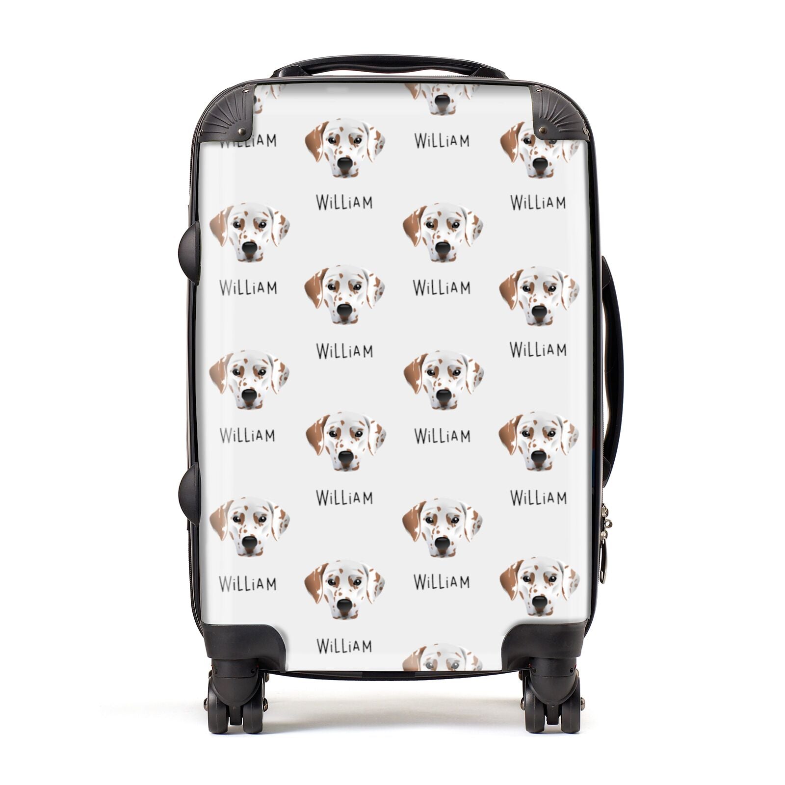 Dalmatian Icon with Name Suitcase