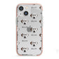 Dalmatian Icon with Name iPhone 13 Mini TPU Impact Case with Pink Edges