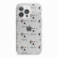 Dalmatian Icon with Name iPhone 13 Pro TPU Impact Case with White Edges