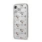 Dalmatian Icon with Name iPhone 14 Pro Max Glitter Tough Case Silver Angled Image
