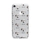 Dalmatian Icon with Name iPhone 7 Bumper Case on Silver iPhone