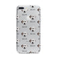 Dalmatian Icon with Name iPhone 7 Plus Bumper Case on Silver iPhone