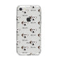 Dalmatian Icon with Name iPhone 8 Bumper Case on Silver iPhone