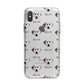 Dalmatian Icon with Name iPhone X Bumper Case on Silver iPhone Alternative Image 1